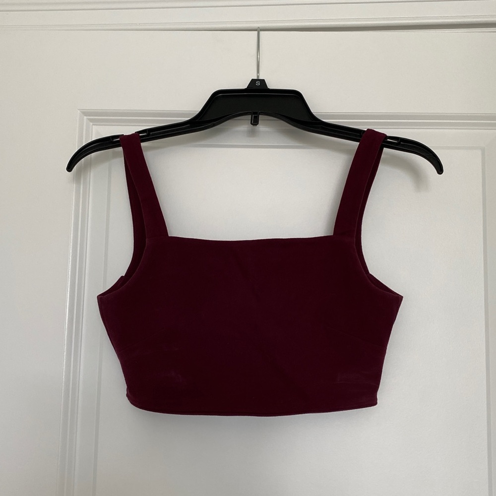 Paragon maroon sports bra